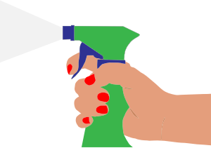 openclipart圖庫：Hand Spray Bottle