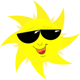 openclipart圖庫：Smiling Sun With Sunglasses