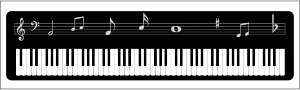 openclipart圖庫：Piano Keyboard