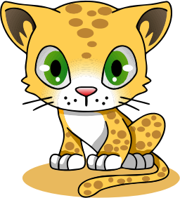 openclipart圖庫：Cartoon Leopard