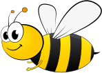 Clipart - Cartoon Bee