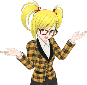openclipart圖庫：Blonde Anime Girl