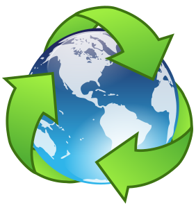 openclipart圖庫：crystal earth recycle