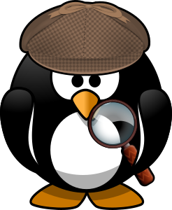 openclipart圖庫：Sleuth penguin