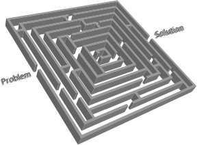 openclipart圖庫：3D Problem Solution Maze 