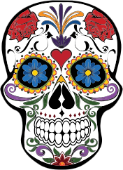openclipart圖庫：Floral Skull