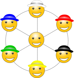 openclipart圖庫：Six hats to thinking v3
