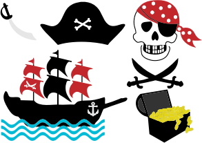 openclipart圖庫：Pirate Paraphernalia