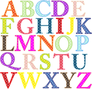 openclipart圖庫：Colorful Alphabet Uppercase