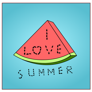 openclipart圖庫：Watermelon-font