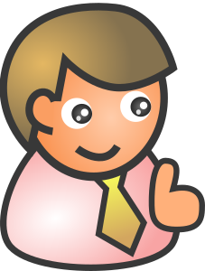 openclipart圖庫：people biz2 - male smile