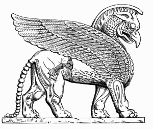 openclipart圖庫：Assyrian Winged Lion