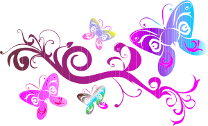 openclipart圖庫：Butterflies Flourish