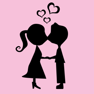 openclipart圖庫：Romance Silhouette