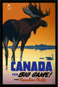 openclipart圖庫：Vintage Travel Poster Canada