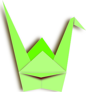 openclipart圖庫：paper crane