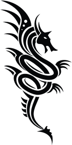 openclipart圖庫：Tribal Dragon 2