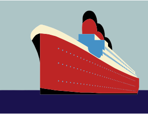 openclipart圖庫：Vintage Cruise Ship
