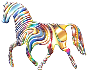 openclipart圖庫：Psychedelic Horse 6