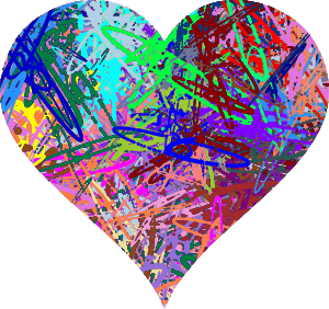 openclipart圖庫：Pollock heart