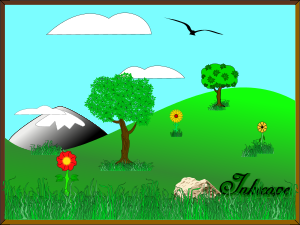 openclipart圖庫：Inkscape Landscape #2
