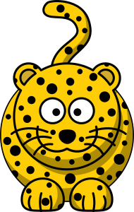 openclipart圖庫：Cartoon leopard