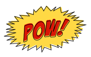 openclipart圖庫：Pow comic book sound effect no background