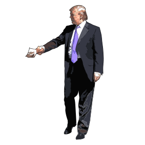 openclipart圖庫：Donald Trump Handshake