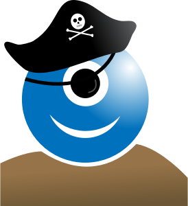 openclipart圖庫：alien pirate
