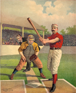 openclipart圖庫：Vintage Baseball Poster