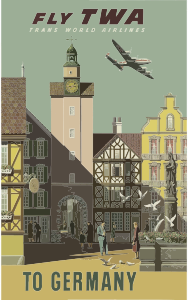 openclipart圖庫：Vintage Travel Poster Germany