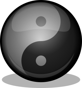 openclipart圖庫：Yin yang