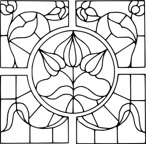 openclipart圖庫：Stained glass motif