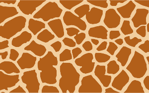 openclipart圖庫：Giraffe Skin Pattern