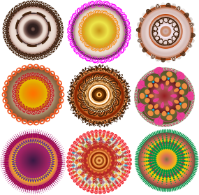 openclipart圖庫：Decorative Circles