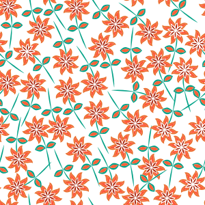 openclipart圖庫：Floral Seamless Pattern 7