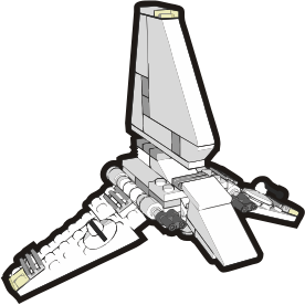 openclipart圖庫：Clip is a Brick - Star Wars Imperial shuttle, set 4494