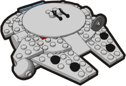 openclipart圖庫：Clip is a Brick - Star Wars Millenium Falcon, set 4488