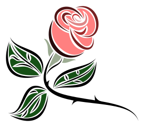 openclipart圖庫：Stylized Rose