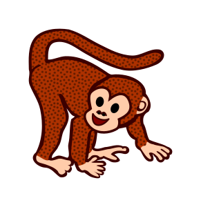 openclipart圖庫：Monkey remix