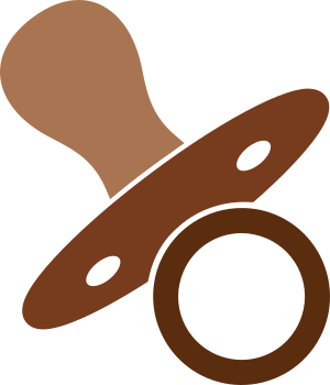 openclipart圖庫：Pacifier brown