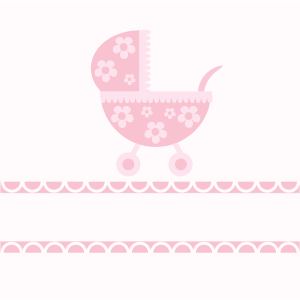 openclipart圖庫：Pink Baby Stroller