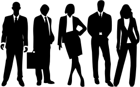 openclipart圖庫：Professional People Silhouette