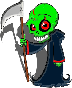 openclipart圖庫：Cartoon Grim Reaper