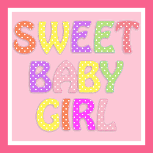 openclipart圖庫：Sweet Baby Girl Typography