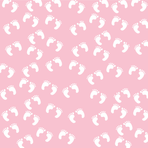 openclipart圖庫：Pink Baby Foot Prints
