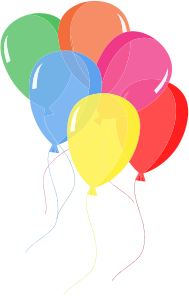 openclipart圖庫：Colorful Balloons