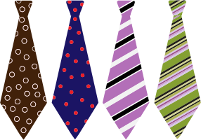 openclipart圖庫：Patterned Men's Ties