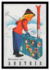 openclipart圖庫：Vintage Travel Poster Austria 2