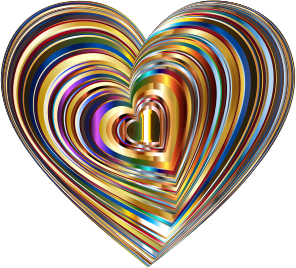 openclipart圖庫：Hearts In Heart Twist 2
